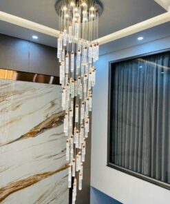 Đèn chùm thông tầng pha lê cao cấp vũ gia Luxury