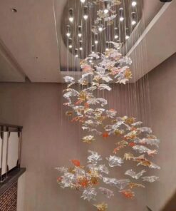 Đèn chùm thông tầng pha lê cao cấp vũ gia Luxury