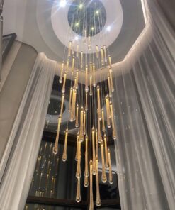 Đèn chùm thông tầng pha lê cao cấp vũ gia Luxury