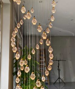 Đèn chùm thông tầng pha lê cao cấp vũ gia Luxury